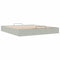 vidaXL Ottoman Bed Frame No Mattress Light Grey Super King Velvet