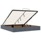 vidaXL Ottoman Bed Frame No Mattress Dark Grey Super King Velvet