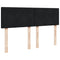 vidaXL Ottoman Bed with Mattress & LEDs Black 140x200cm Velvet