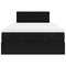vidaXL Ottoman Bed with Mattress & LEDs Black 120x200cm Velvet