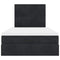 vidaXL Ottoman Bed with Mattresses Black 120x200cm Velvet