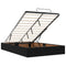 vidaXL Ottoman Bed with Mattresses Black 120x200cm Velvet