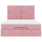 vidaXL Ottoman Bed with Mattresses Pink 140x190cm Velvet