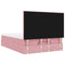 vidaXL Ottoman Bed with Mattresses Pink 140x190cm Velvet