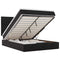 vidaXL Ottoman Bed with Mattresses Black 140x200cm Velvet