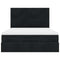 vidaXL Ottoman Bed with Mattresses Black 140x200cm Velvet
