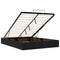 vidaXL Ottoman Bed with Mattresses Black 140x200cm Velvet