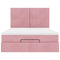 vidaXL Ottoman Bed with Mattresses Pink 140x200cm Velvet