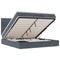 vidaXL Ottoman Bed with Mattresses Dark Grey 160x200cm Velvet
