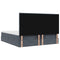 vidaXL Ottoman Bed with Mattresses Dark Grey 160x200cm Velvet