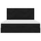 vidaXL Ottoman Bed with Mattresses Black 160x200cm Velvet