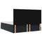 vidaXL Ottoman Bed with Mattresses Black 160x200cm Velvet