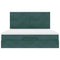 vidaXL Ottoman Bed with Mattresses Dark Green 160x200cm Velvet