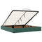 vidaXL Ottoman Bed with Mattresses Dark Green 160x200cm Velvet