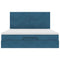 vidaXL Ottoman Bed with Mattresses Dark Blue 160x200cm Velvet