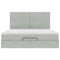 vidaXL Ottoman Bed with Mattresses Light Grey 180x200cm Velvet