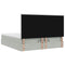 vidaXL Ottoman Bed with Mattresses Light Grey 180x200cm Velvet