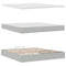 vidaXL Ottoman Bed with Mattresses Light Grey 180x200cm Velvet