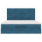 vidaXL Ottoman Bed with Mattresses Dark Blue 180x200cm Velvet