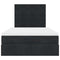 vidaXL Ottoman Bed with Mattresses Black 120x200cm Velvet