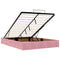 vidaXL Ottoman Bed with Mattresses Pink 140x190cm Velvet