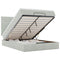 vidaXL Ottoman Bed with Mattresses Light Grey 140x200cm Velvet