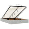 vidaXL Ottoman Bed with Mattresses Light Grey 140x200cm Velvet
