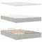 vidaXL Ottoman Bed with Mattresses Light Grey 140x200cm Velvet