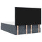 vidaXL Ottoman Bed with Mattresses Dark Grey 140x200cm Velvet