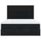 vidaXL Ottoman Bed with Mattresses Black 140x200cm Velvet