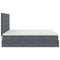 vidaXL Ottoman Bed with Mattresses Dark Grey 160x200cm Velvet