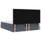 vidaXL Ottoman Bed with Mattresses Dark Grey 160x200cm Velvet