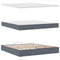 vidaXL Ottoman Bed with Mattresses Dark Grey 160x200cm Velvet