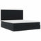 vidaXL Ottoman Bed with Mattresses Black 160x200cm Velvet