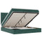 vidaXL Ottoman Bed with Mattresses Dark Green 160x200cm Velvet
