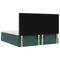 vidaXL Ottoman Bed with Mattresses Dark Green 160x200cm Velvet