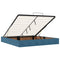 vidaXL Ottoman Bed with Mattresses Dark Blue 160x200cm Velvet