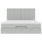 vidaXL Ottoman Bed with Mattresses Light Grey 180x200cm Velvet