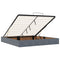 vidaXL Ottoman Bed with Mattresses Dark Grey 180x200cm Velvet