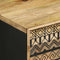 vidaXL Bed Cabinet Black 40x33.5x46 cm Solid Rough Wood Mango