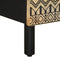 vidaXL Bed Cabinet Black 40x33.5x46 cm Solid Rough Wood Mango