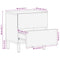 vidaXL Bed Cabinet Black 40x33.5x46 cm Solid Rough Wood Mango