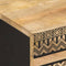 vidaXL Bed Cabinet Black 40x33.5x46 cm Solid Rough Wood Mango