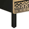 vidaXL Bed Cabinet Black 40x33.5x46 cm Solid Rough Wood Mango