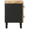 vidaXL Bed Cabinets 2 pcs Black 40x33.5x46 cm Solid Rough Wood Mango