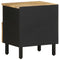 vidaXL Bed Cabinet Black 40x33x46 cm Solid Rough Wood Mango