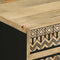 vidaXL Bed Cabinet Black 50x33x62 cm Solid Rough Wood Mango