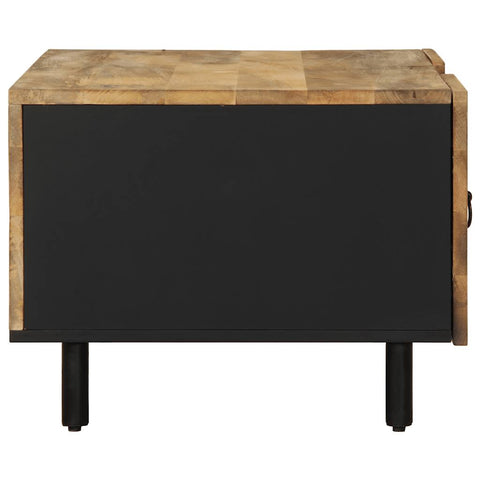 vidaXL Coffee Table Black 100x54x40 cm Solid Rough Wood Mango