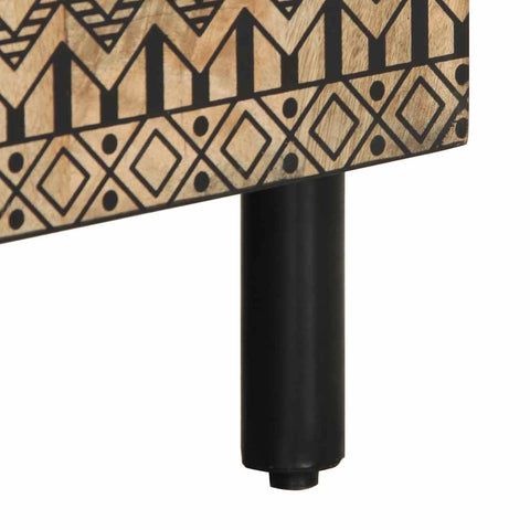 vidaXL Sideboard 60x33.5x75 cm Solid Rough Wood Mango