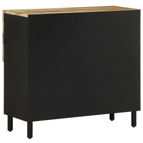 vidaXL Sideboard 80x33.5x75 cm Solid Rough Wood Mango